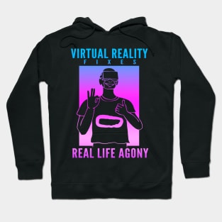 Virtual reality VR gamer developer Hoodie